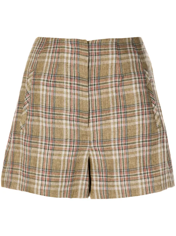 Veronica Beard Jazmin Checked Linen 