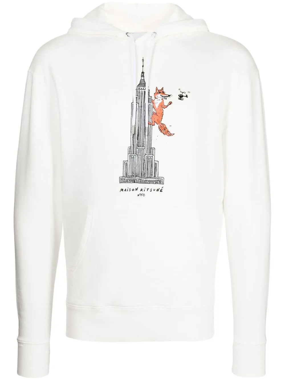 

Maison Kitsuné hoodie Empire Fox - Blanco