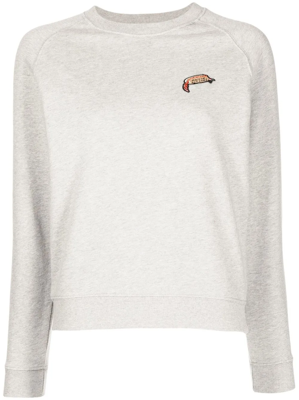 

Maison Kitsuné oly hot-dog patch sweatshirt - Grey
