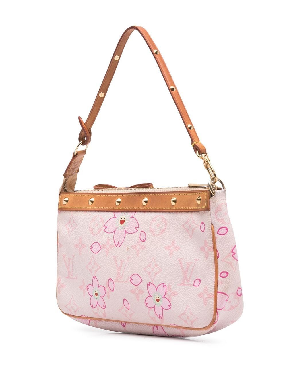 Louis Vuitton Brown And Pink Monogram Cherry Blossom Coated Canvas Pochette  Accessoires Gold Hardware, 2003 Available For Immediate Sale At Sotheby's