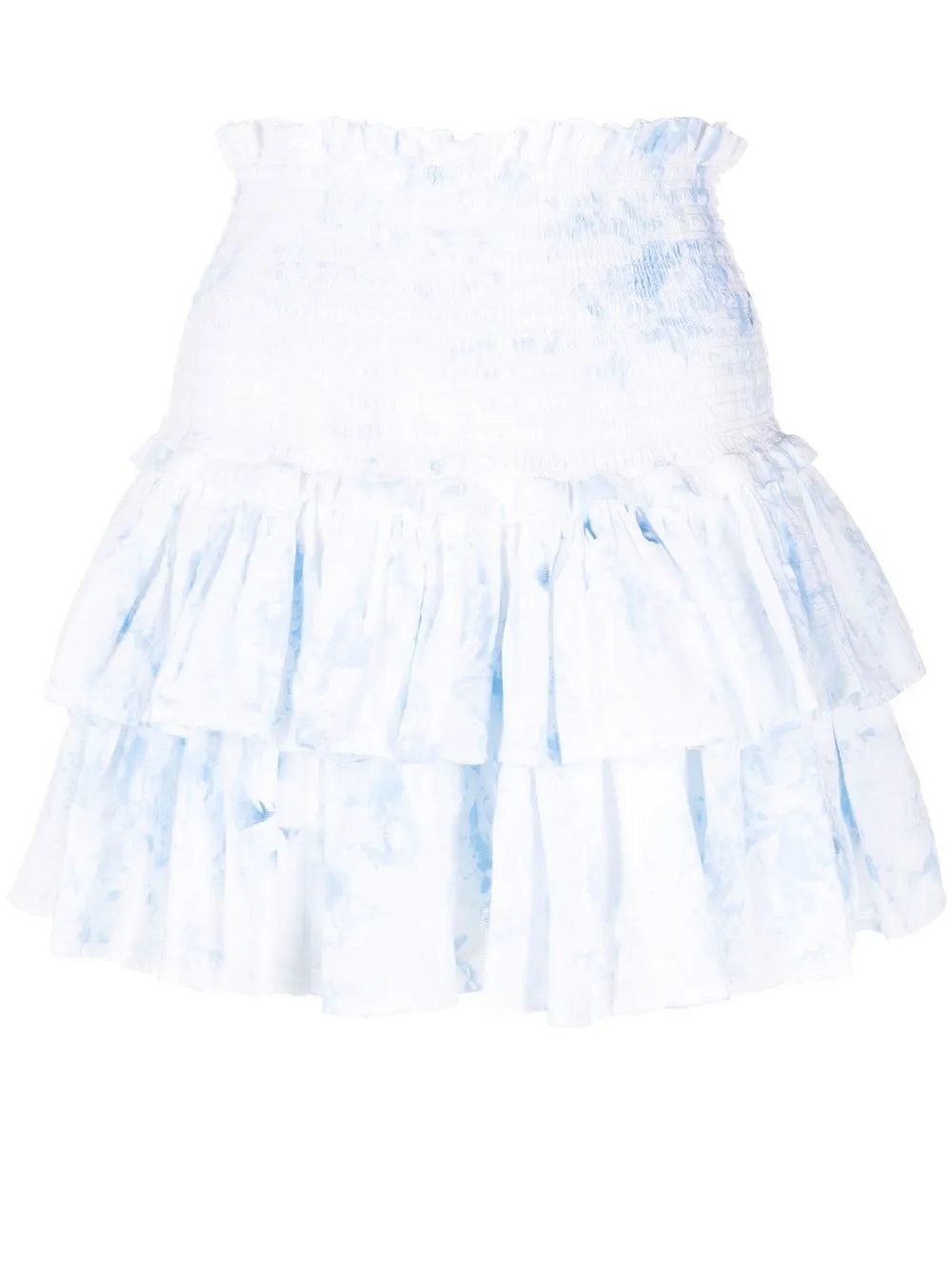 

DONDUP high waist tiered skirt - White