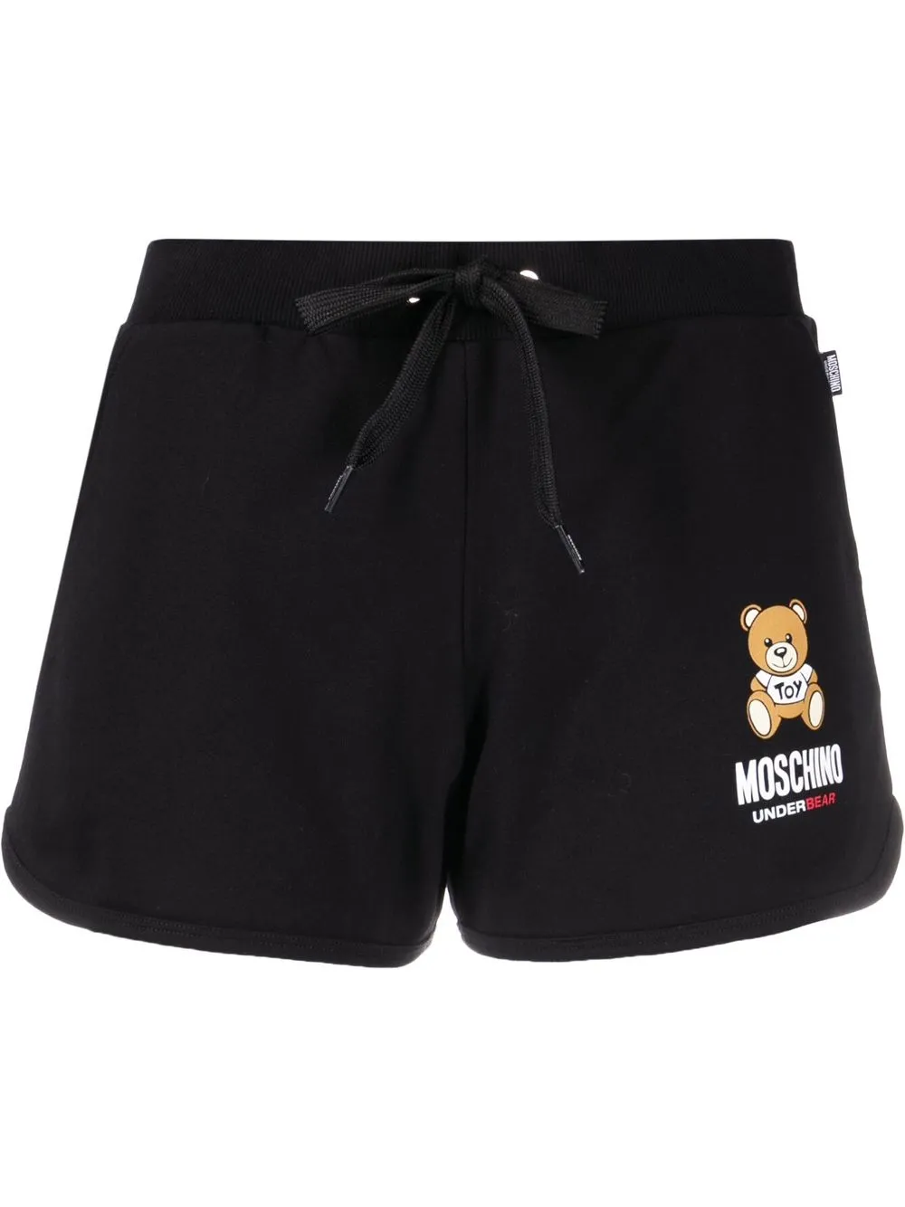 

Moschino shorts deportivos con logo estampado - Negro