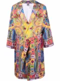 ETRO HOME paisley-print bath robe - Yellow