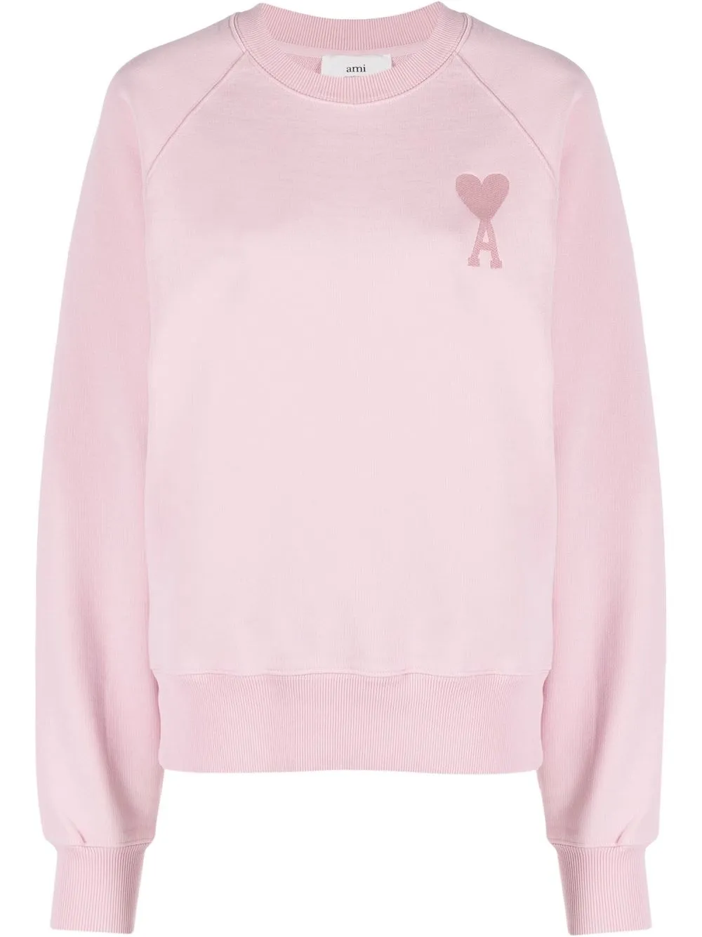 

AMI Paris sudadera con bordado Ami de Coeur - Rosado