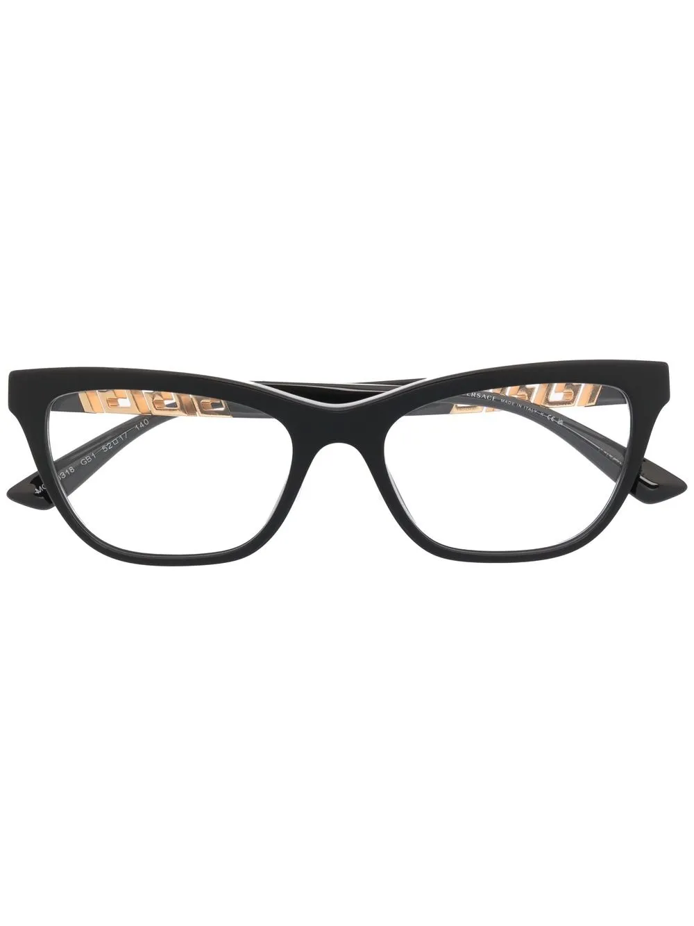 

Versace Eyewear lentes con armazón rectangular - Negro