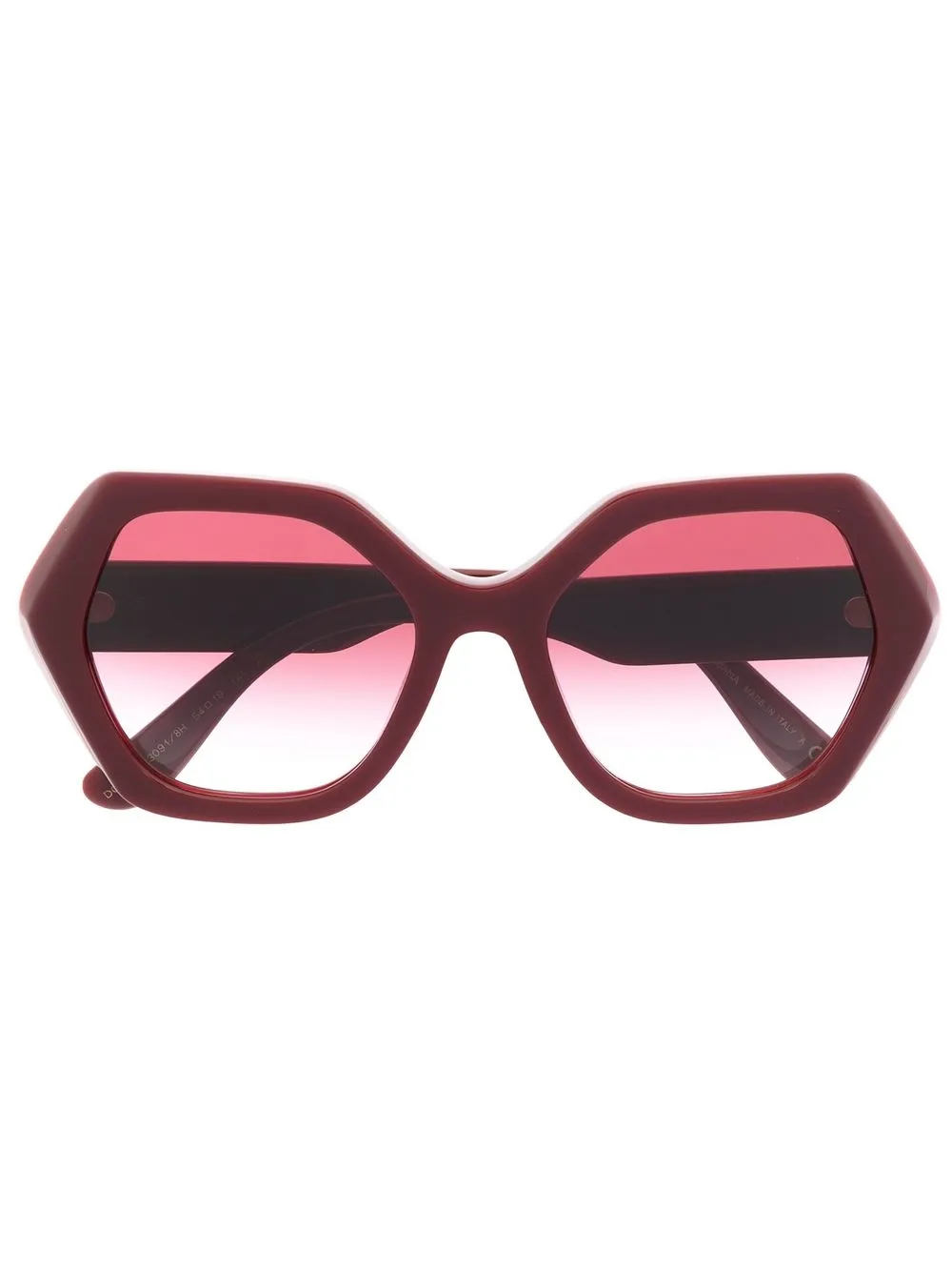 

Dolce & Gabbana Eyewear DG Crossed geometric-frame sunglasses - Red