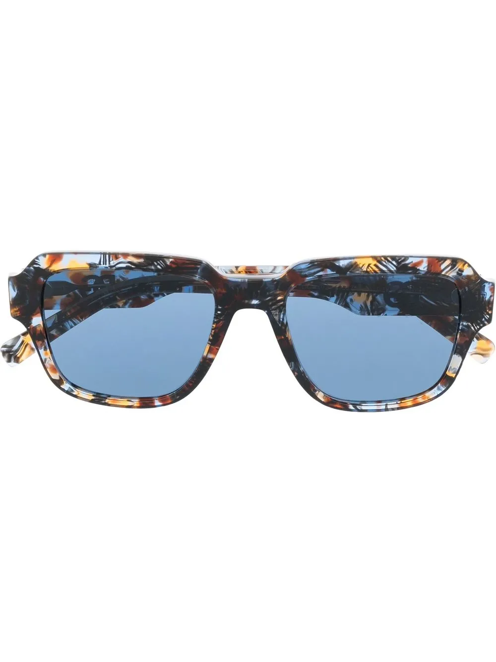 

Dolce & Gabbana Eyewear logo-plaque square-frame sunglasses - Brown