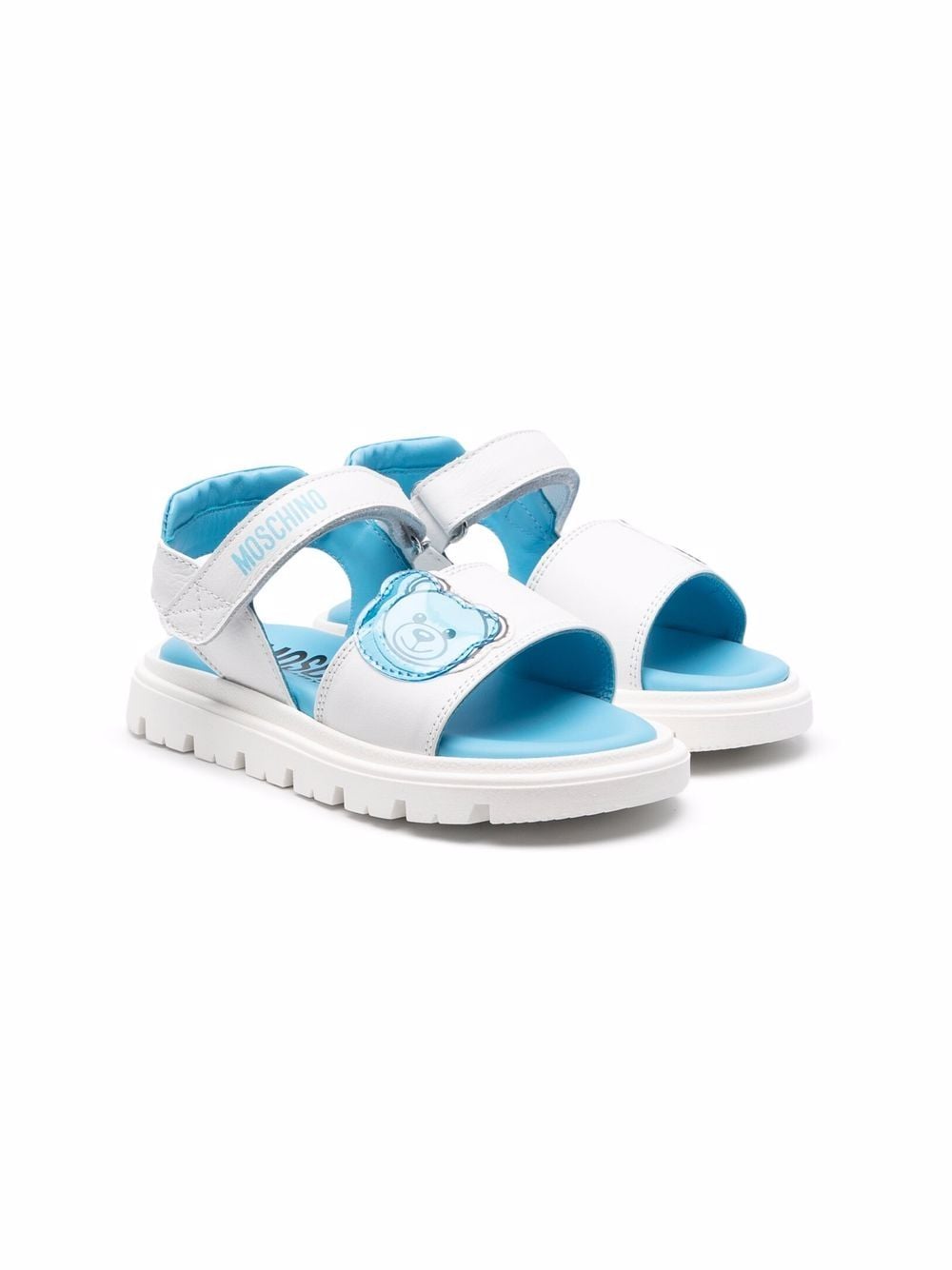 Moschino Kids Side Toy-Bear Patch Sandals - Farfetch