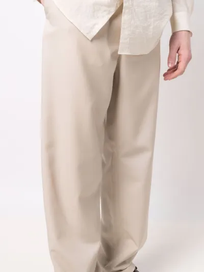 straight-leg tailored trousers 
