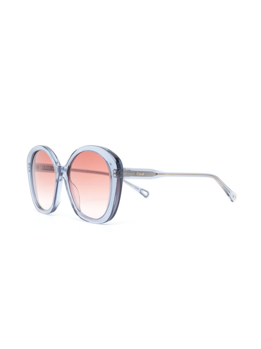 Chloé Eyewear Zonnebril met oversized montuur - Blauw