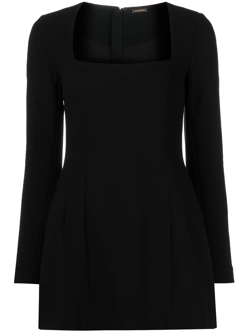 

Adam Lippes vestido de manga larga - Negro