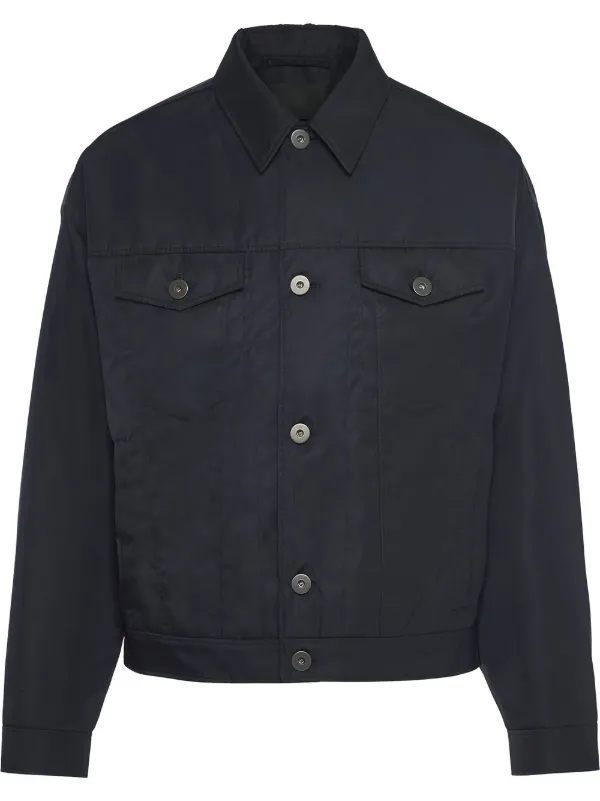 Shop Prada Re-Nylon Gabardine Shirt Jacket