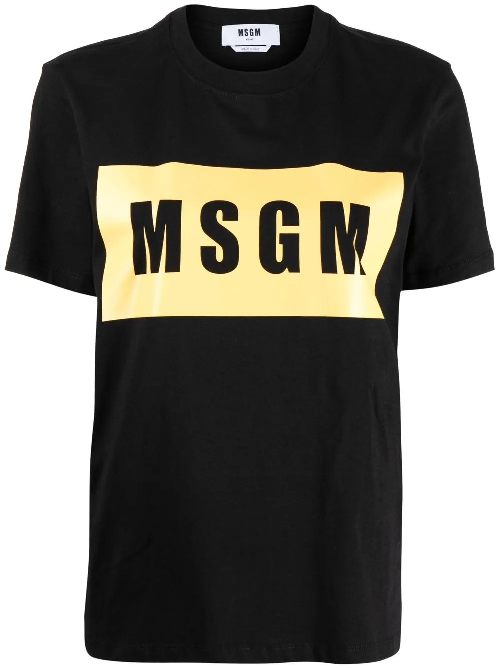 

MSGM playera con logo estampado - Negro