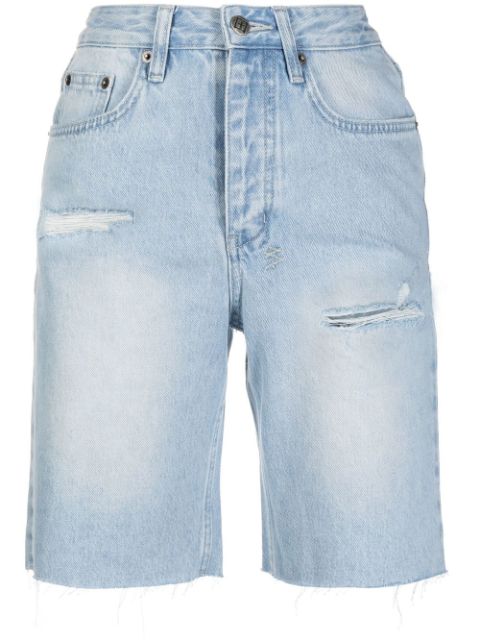 Ksubi långa jeansshorts med slitning