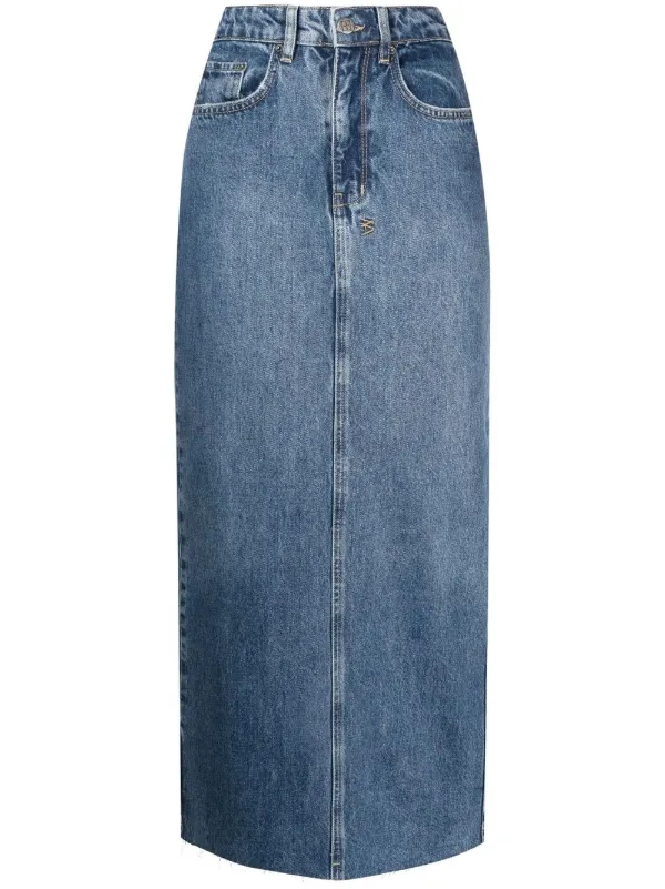Ksubi Graduate Denim Midi Skirt - Farfetch