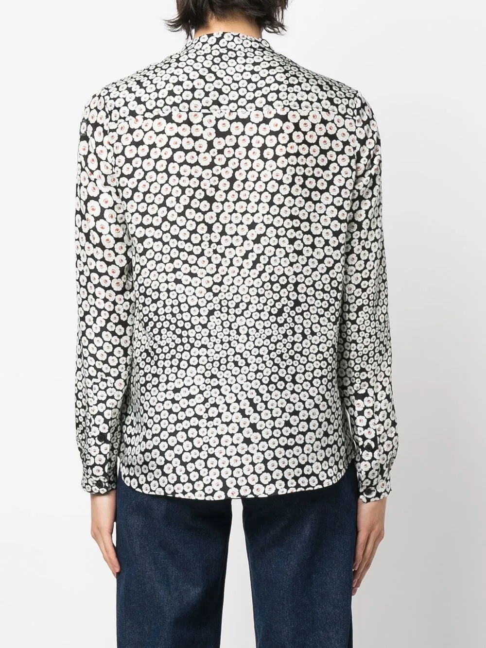 Stella McCartney Blouse met bloemenprint Zwart