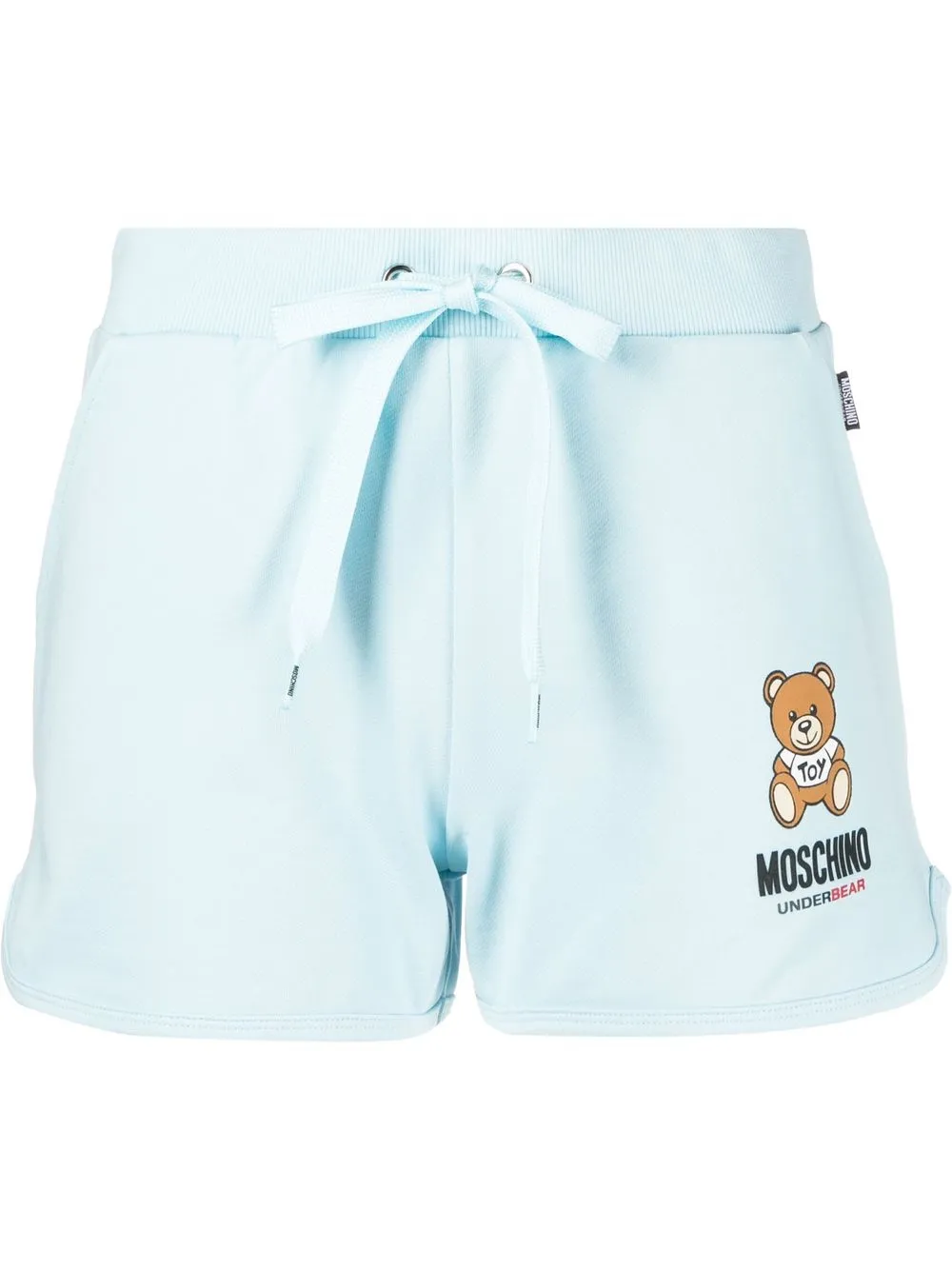 

Moschino shorts con logo estampado - Azul
