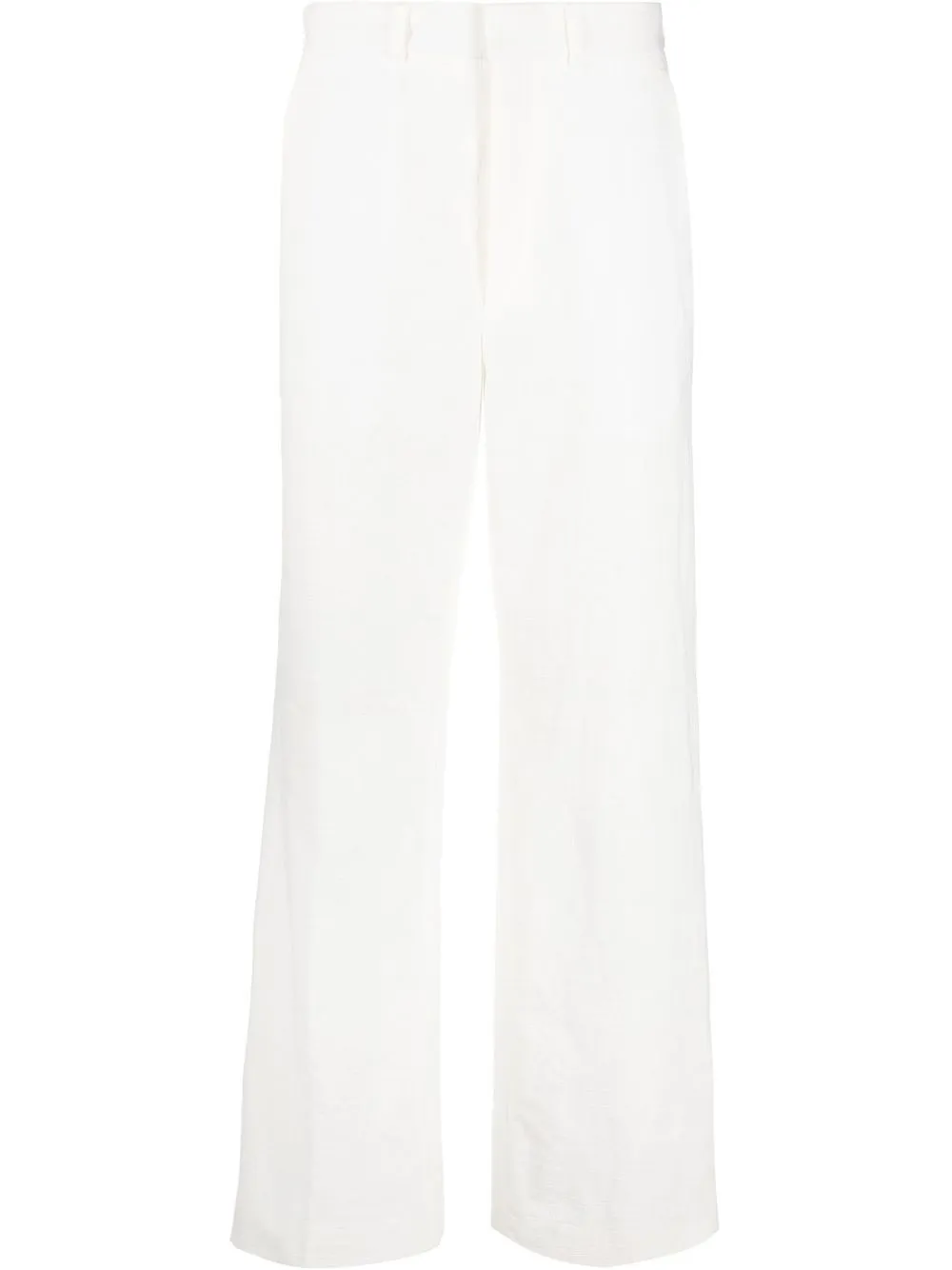 

Casablanca pressed-crease four-pocket straight-leg trousers - White