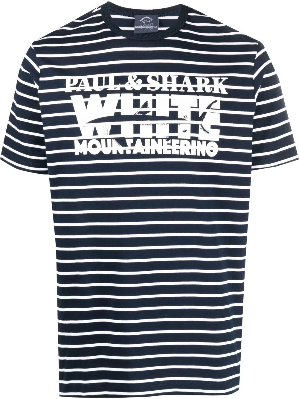 

Paul & Shark logo-print striped T-shirt - Blue