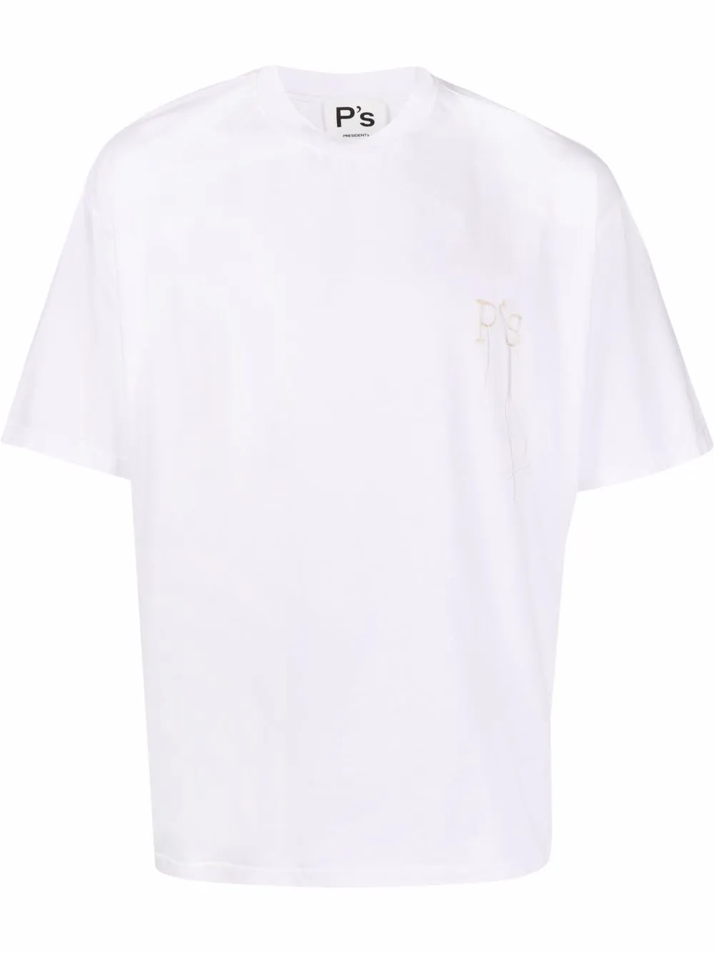 

President’S embroidered-logo T-shirt - White