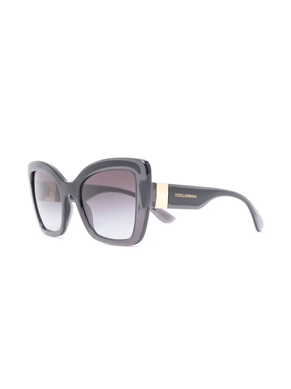 Dolce & Gabbana Eyewear Zonnebril met cat-eye montuur - Zwart