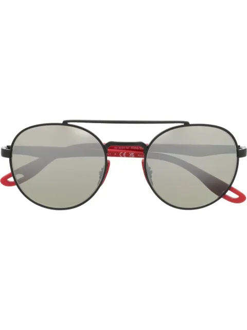 Ray-Ban round-frame mirrored sunglasses