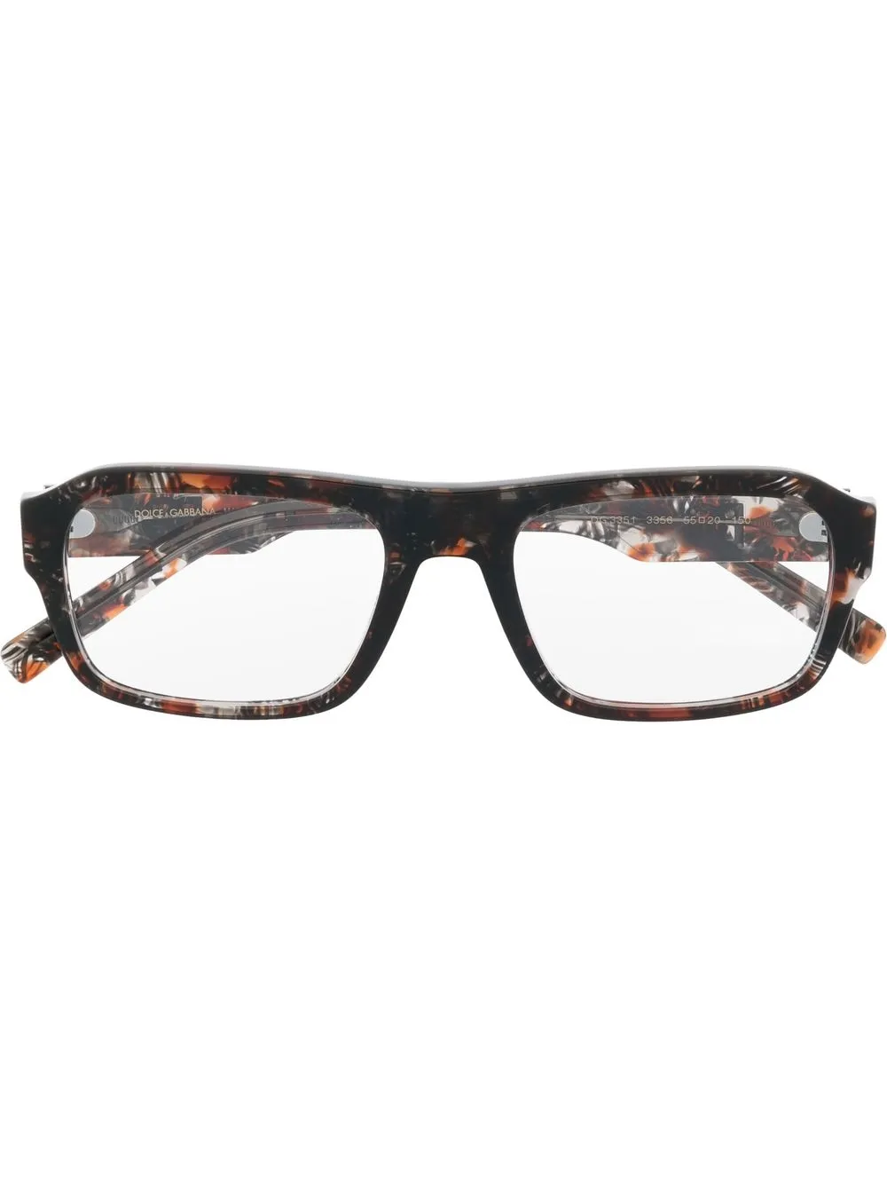 

Dolce & Gabbana Eyewear lentes con armazón cuadrada - Marrón