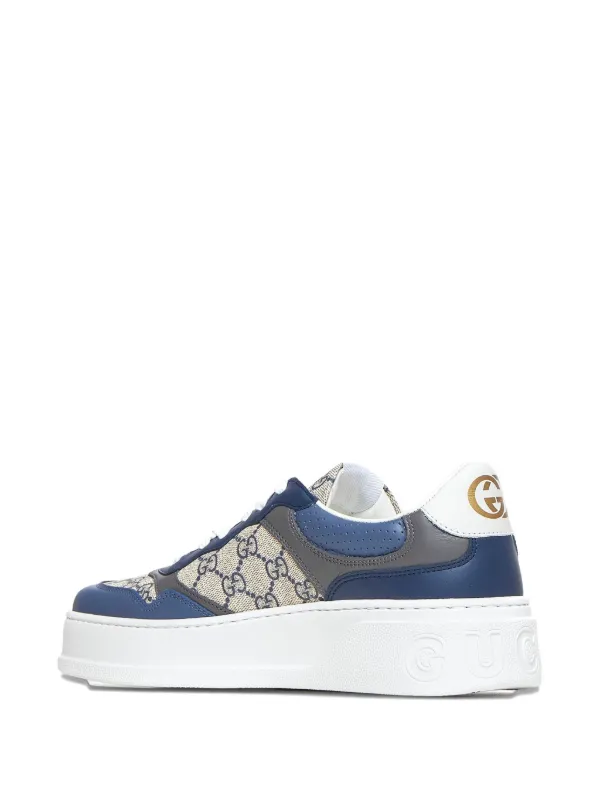 Gucci GG Supreme Leather Sneakers | Blue | FARFETCH