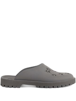 GG Rubber Clogs in Black - Gucci