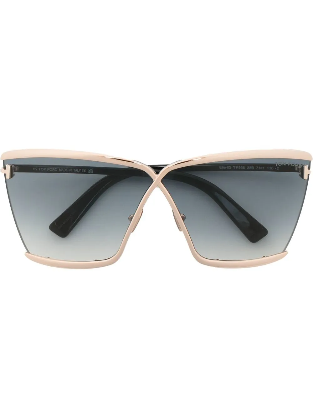 

TOM FORD Eyewear lentes de sol con armazón cat eye oversize - Dorado