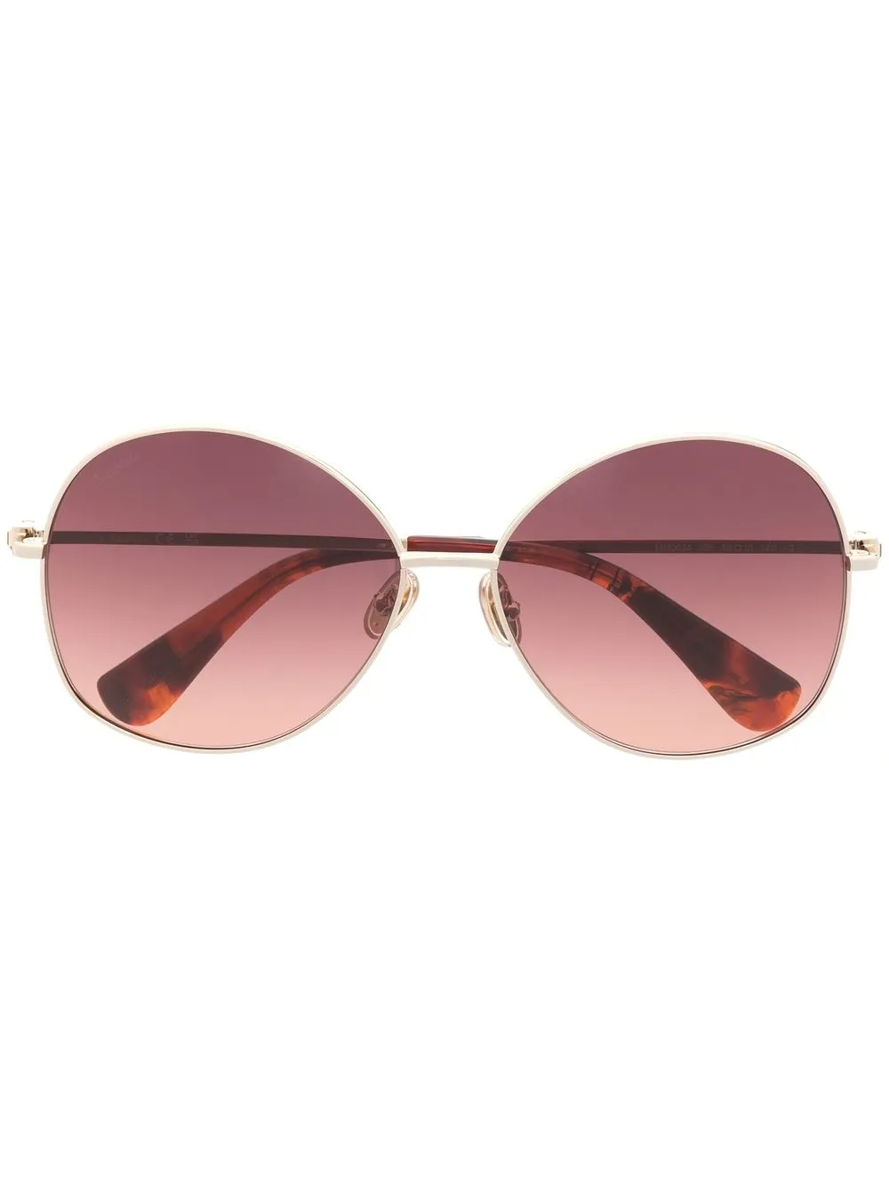 

Max Mara lentes de sol con armazón redonda - Dorado