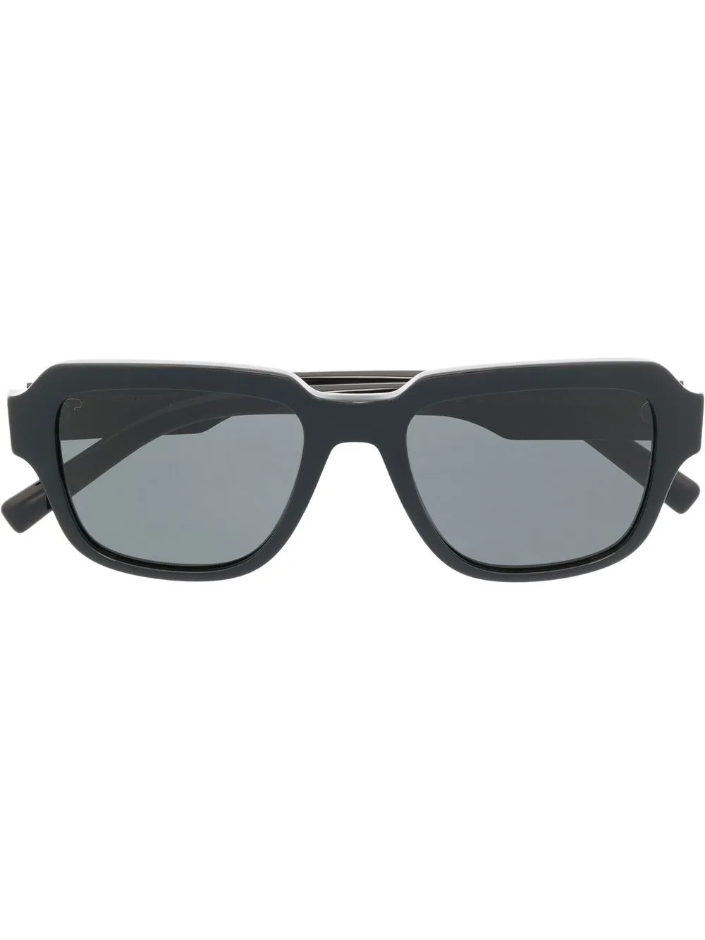 

Dolce & Gabbana Eyewear logo-plaque square-frame sunglasses - Black