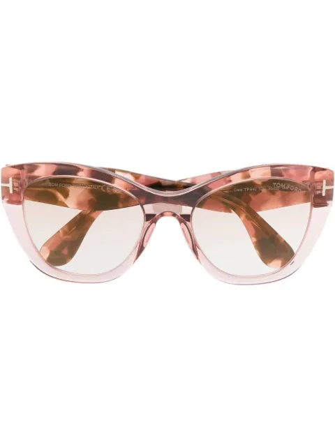 TOM FORD Eyewear tortoiseshell-effect cat-eye sunglasses 