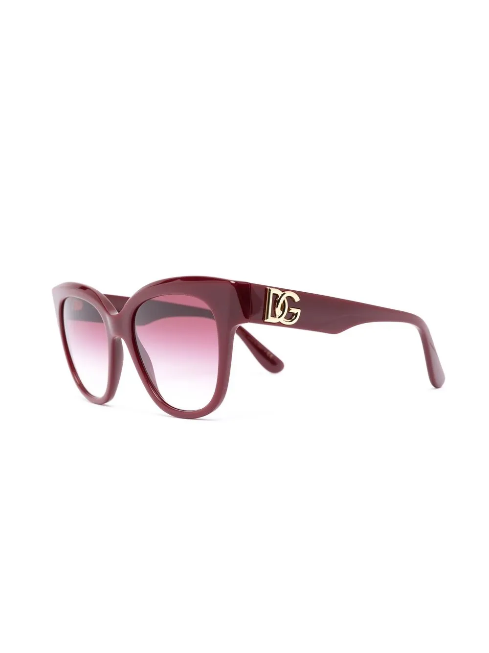 Dolce & Gabbana Eyewear Zonnebril met cat-eye montuur - Rood