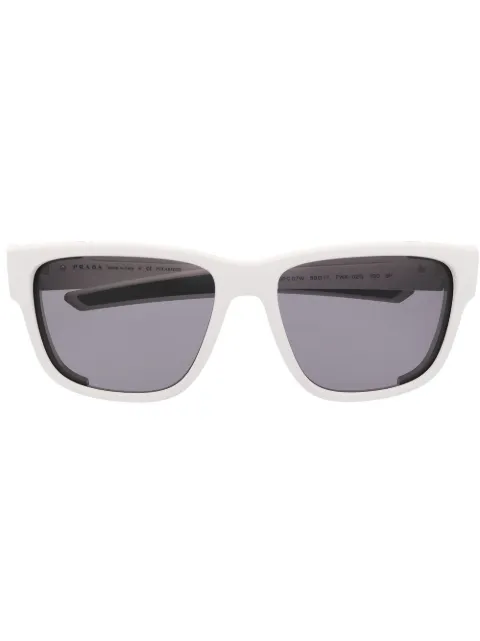 Prada Linea Rossa logo-arm detail sunglasses