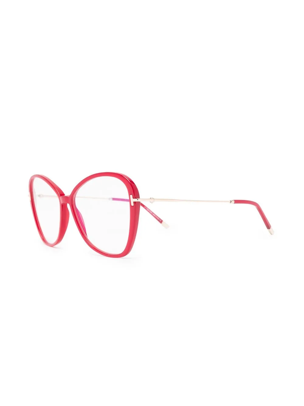 TOM FORD Eyewear Bril met oversized montuur - Rood