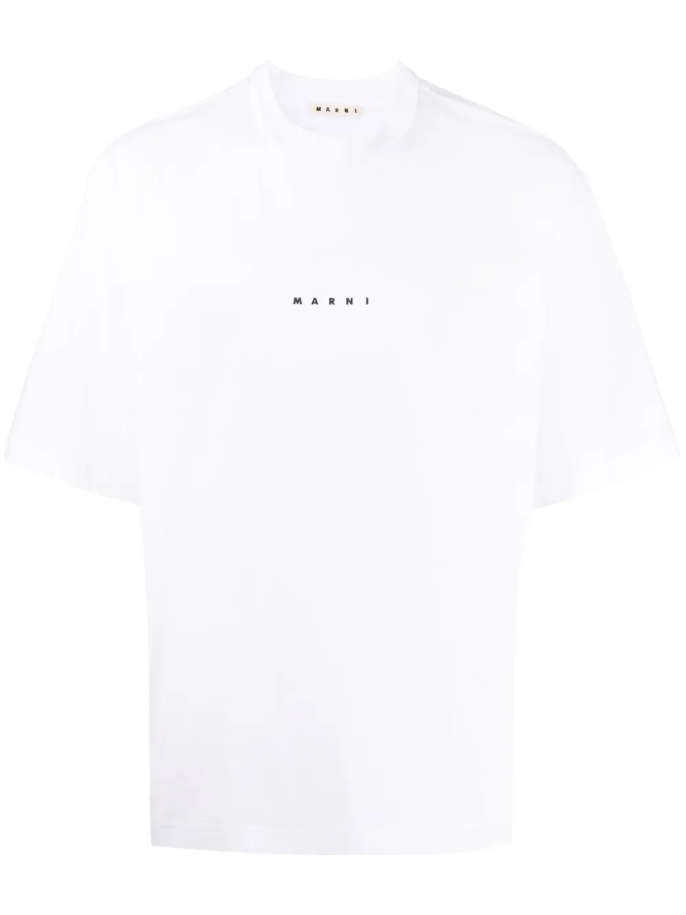 Marni Logo-print Cotton-jersey T-shirt In White