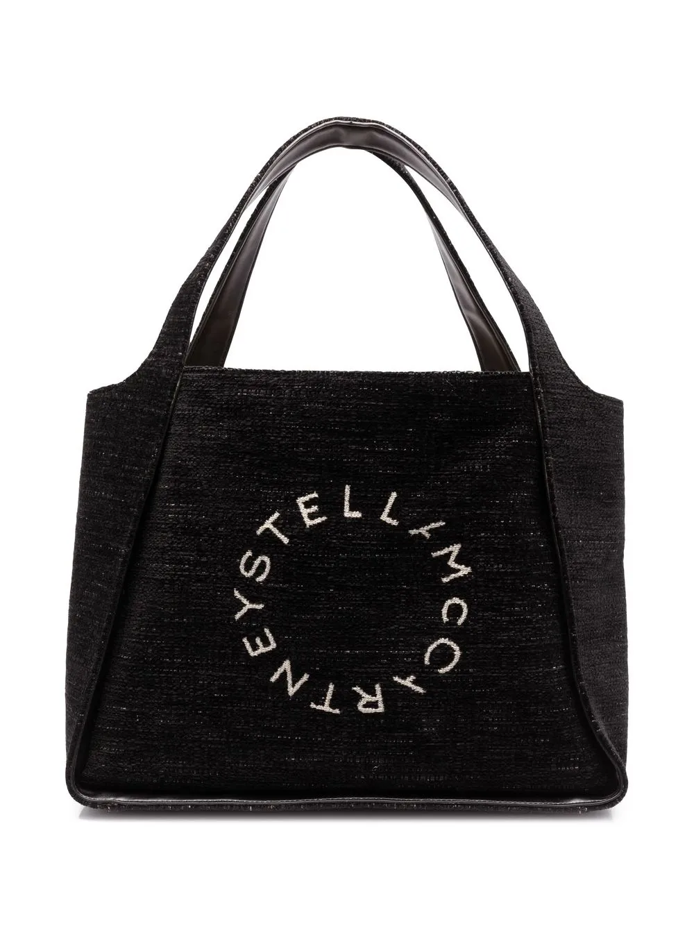 

Stella McCartney bolsa de hombro con logo bordado - Negro