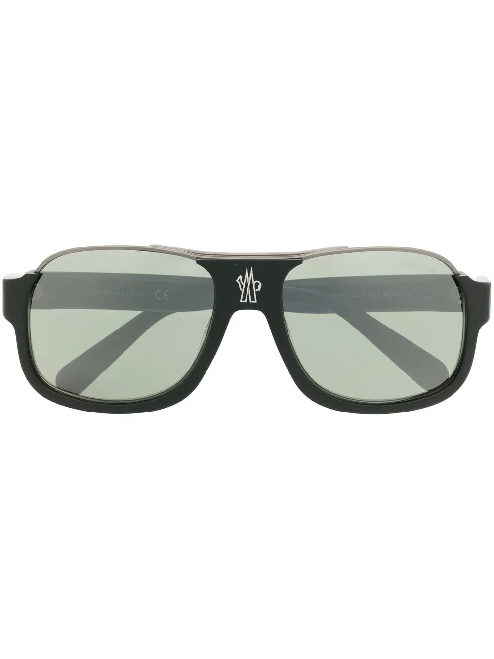 

Moncler Eyewear logo-print square-frame sunglasses - Black