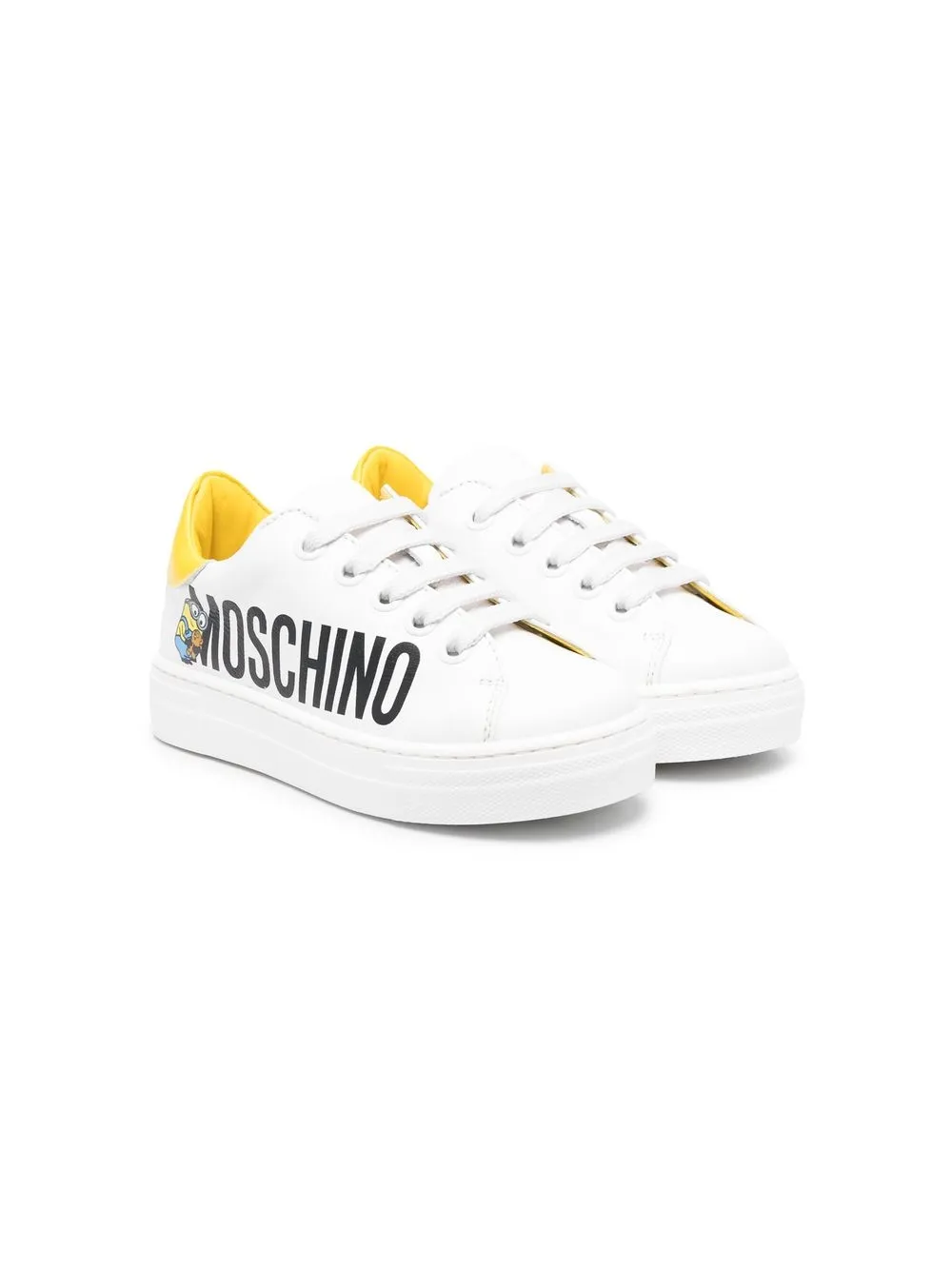 MOSCHINO X MINIONS CARTOON-PRINT SNEAKERS
