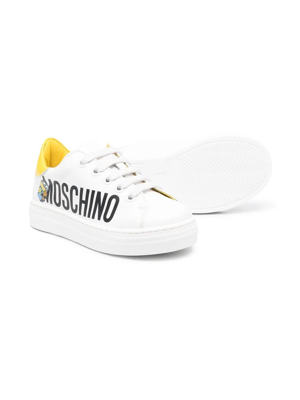 MOSCHINO X MINIONS CARTOON-PRINT SNEAKERS