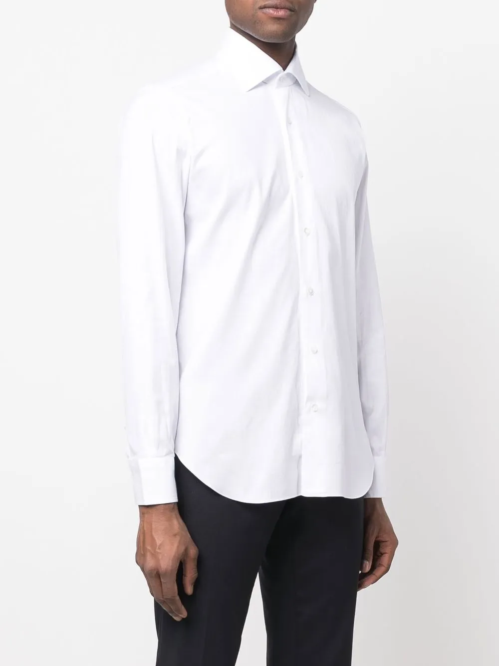 BARBA NAPOLI LONG-SLEEVE POPLIN SHIRT