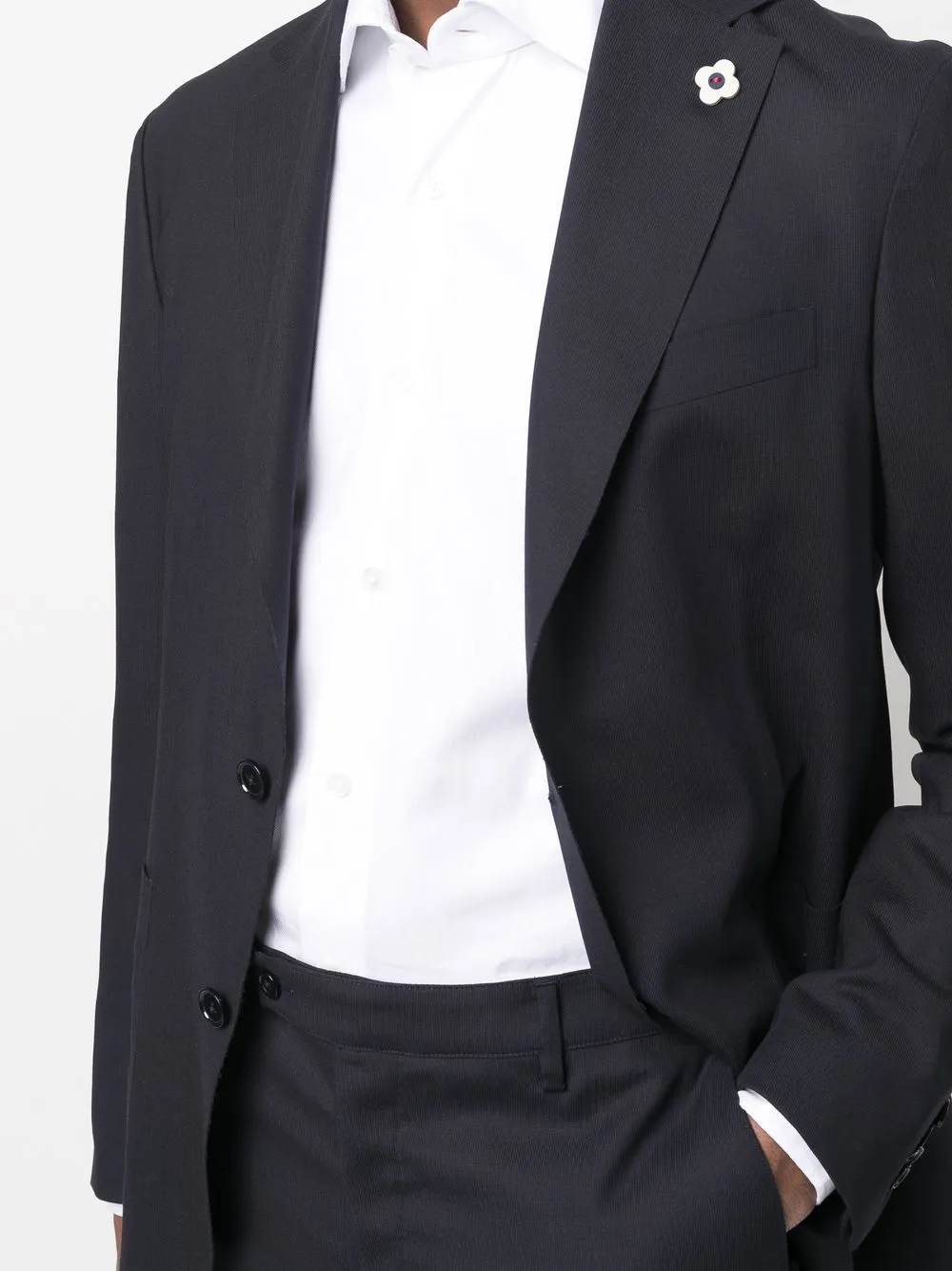 BARBA NAPOLI LONG-SLEEVE POPLIN SHIRT