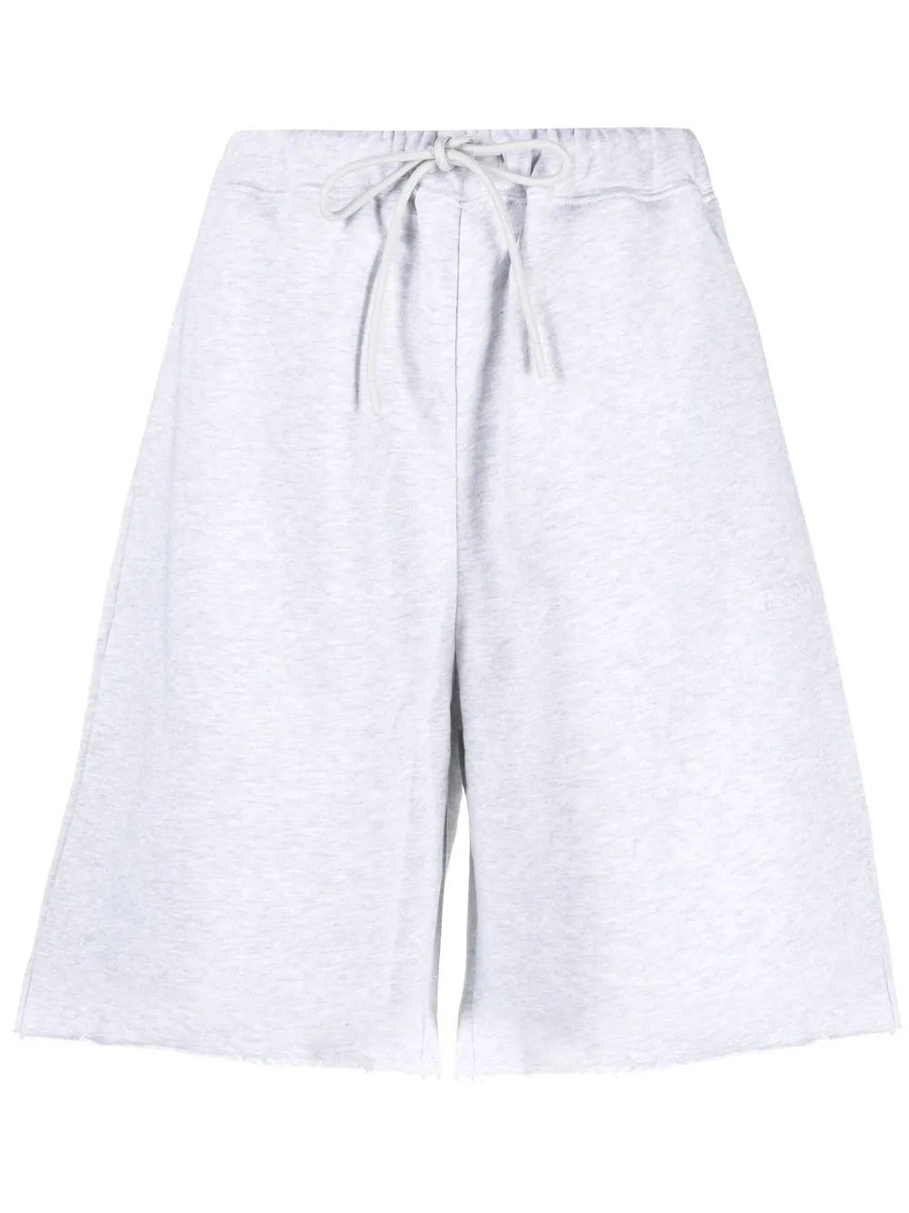 

MSGM shorts deportivos con dobladillo sin rematar - Gris