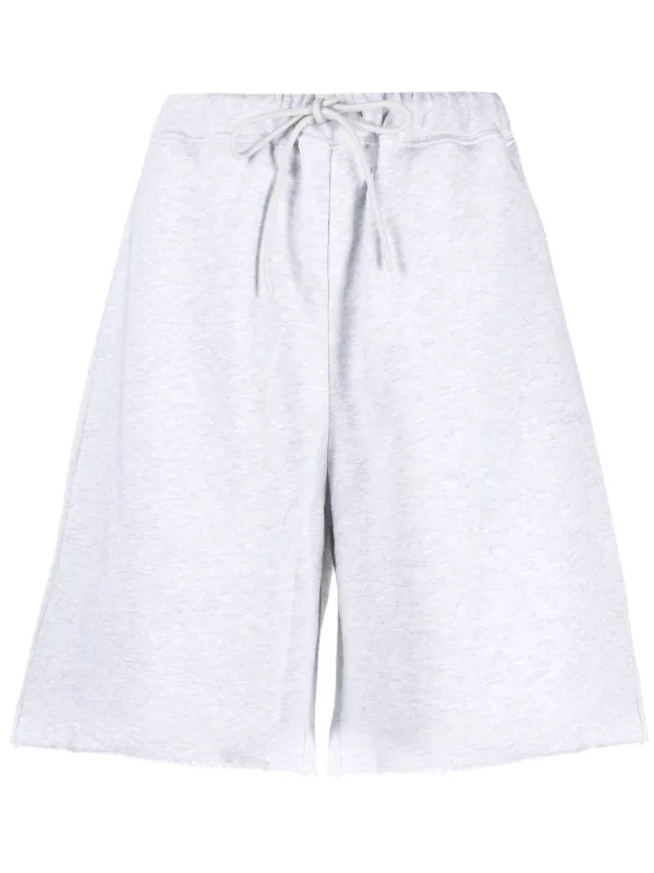 MSGM raw-hem Jersey Track Shorts - Farfetch