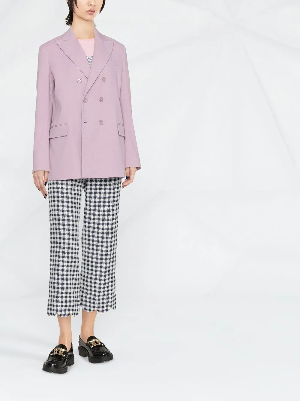 RED Valentino Blazer met enkele rij knopen - Roze