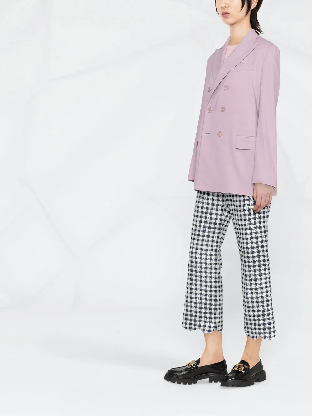  Red Valentino Peak-lapels Double-breasted Blazer - Pink 