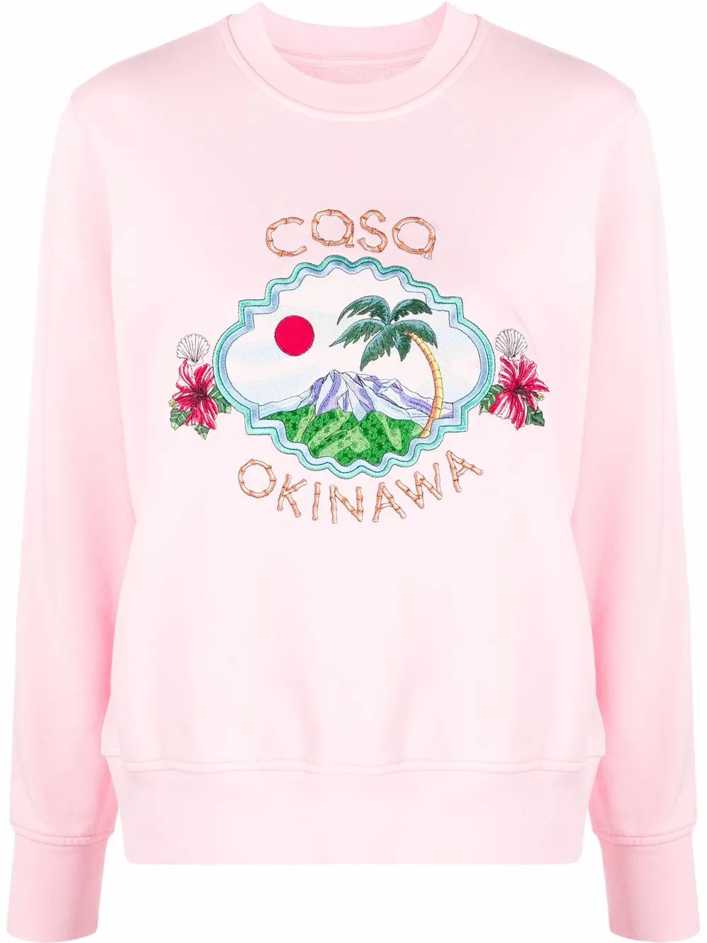 

Casablanca logo-print crew neck sweatshirt - Pink
