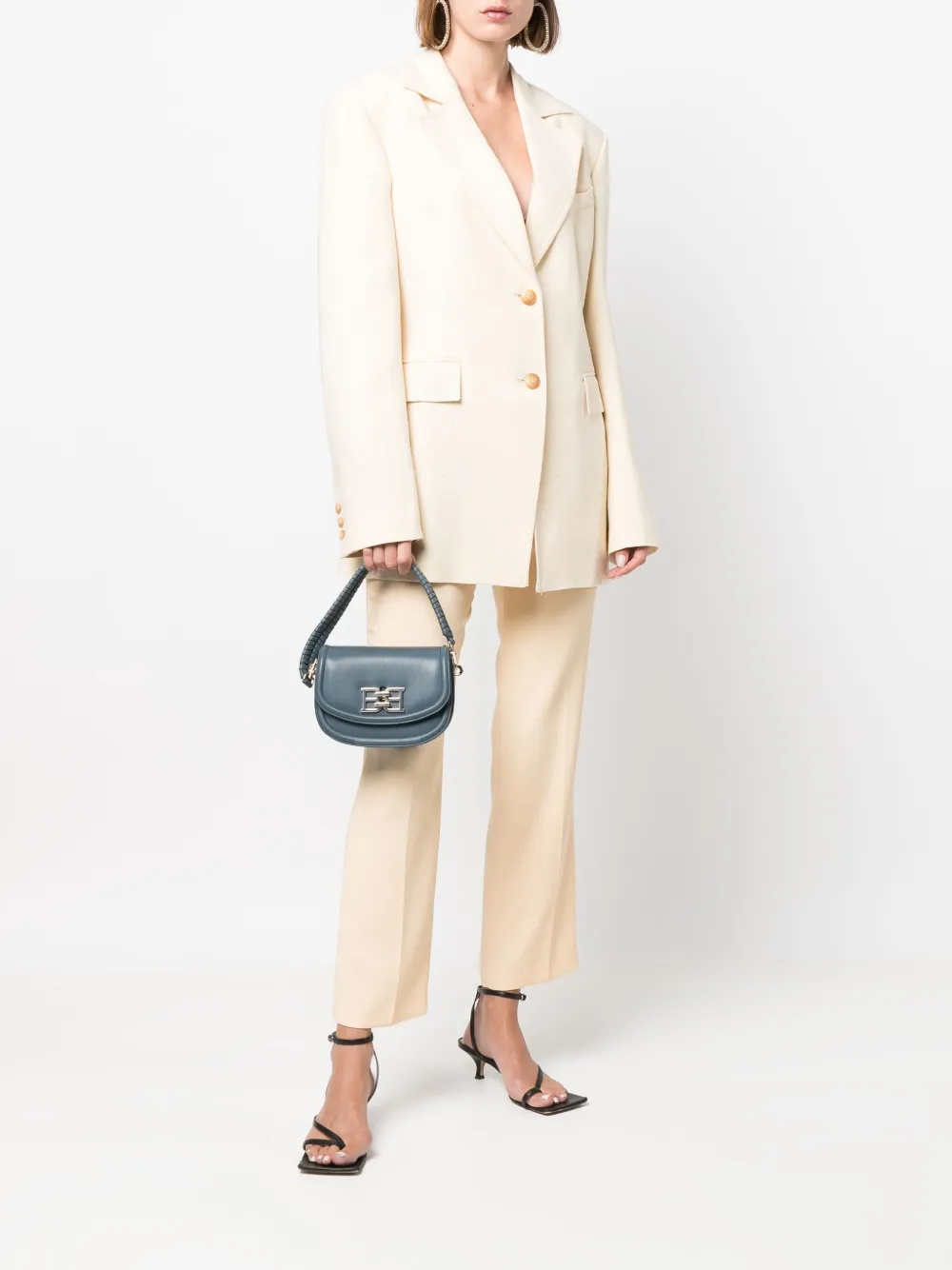 Hebe Studio High waist pantalon - Beige