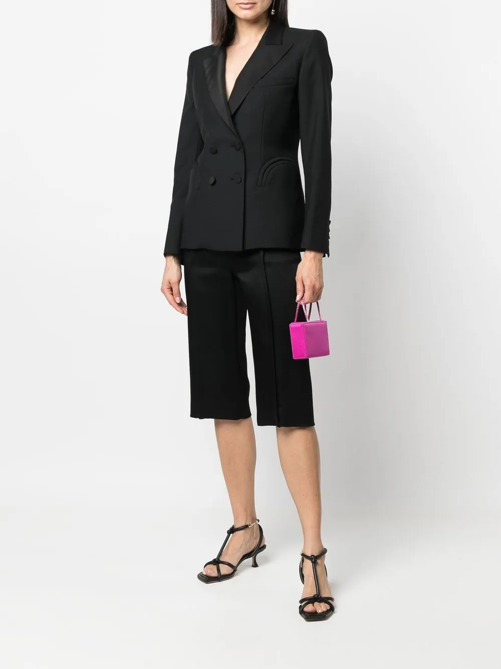 Blazé Milano Blazer met dubbele rij knopen - Zwart
